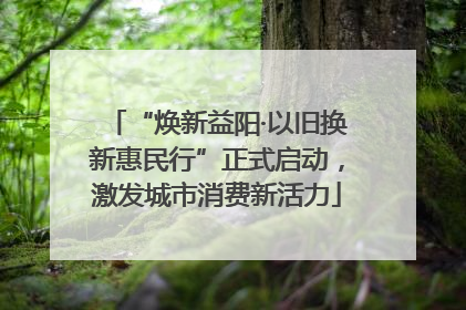 “焕新益阳·以旧换新惠民行”正式启动，激发城市消费新活力
