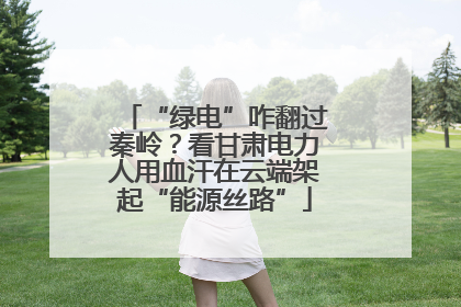 “绿电”咋翻过秦岭？看甘肃电力人用血汗在云端架起“能源丝路”