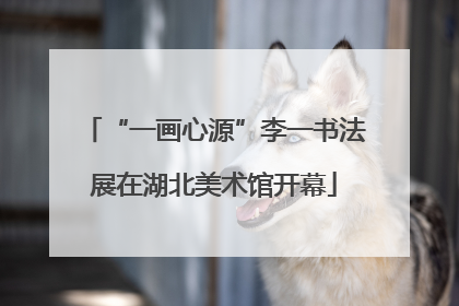 “一画心源”李一书法展在湖北美术馆开幕
