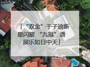 “双金”于子迪新星闪耀 “九冠”潘展乐如日中天