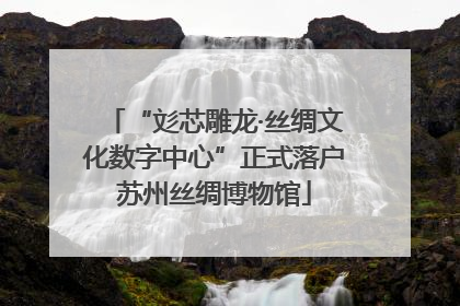 “彣芯雕龙·丝绸文化数字中心”正式落户苏州丝绸博物馆