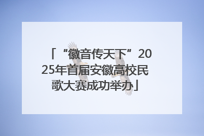 “徽音传天下”2025年首届安徽高校民歌大赛成功举办