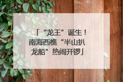 “龙王”诞生！南海西樵“半山扒龙船”热闹开锣
