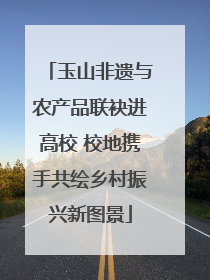 玉山非遗与农产品联袂进高校 校地携手共绘乡村振兴新图景