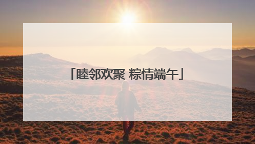 睦邻欢聚 粽情端午