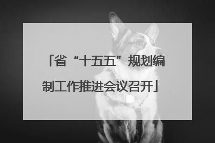 省“十五五”规划编制工作推进会议召开