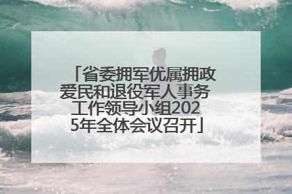 省委拥军优属拥政爱民和退役军人事务工作领导小组2025年全体会议召开
