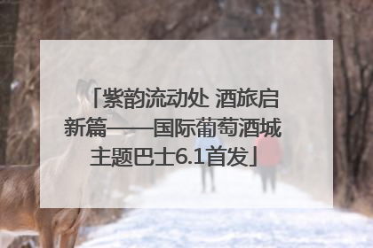紫韵流动处 酒旅启新篇——国际葡萄酒城主题巴士6.1首发