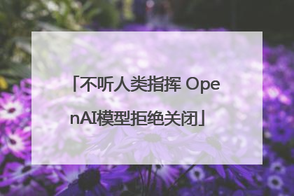 不听人类指挥 OpenAI模型拒绝关闭