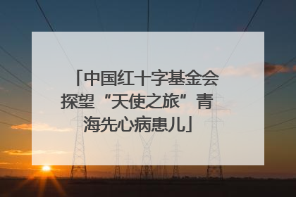 中国红十字基金会探望“天使之旅”青海先心病患儿