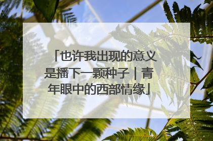 也许我出现的意义是播下一颗种子｜青年眼中的西部情缘