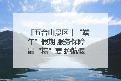 五台山景区｜“端午”假期 服务保障最“粽”要 护航假期“不打烊”