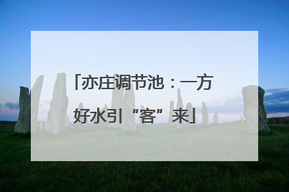 亦庄调节池：一方好水引“客”来