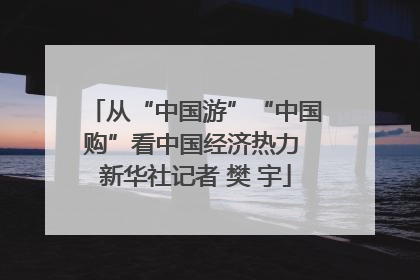 从“中国游”“中国购”看中国经济热力 新华社记者 樊 宇