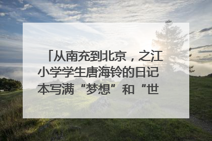 从南充到北京，之江小学学生唐海铃的日记本写满“梦想”和“世界”｜您牵挂的四川