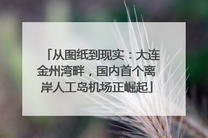 从图纸到现实：大连金州湾畔，国内首个离岸人工岛机场正崛起