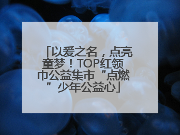 以爱之名，点亮童梦！TOP红领巾公益集市“点燃”少年公益心