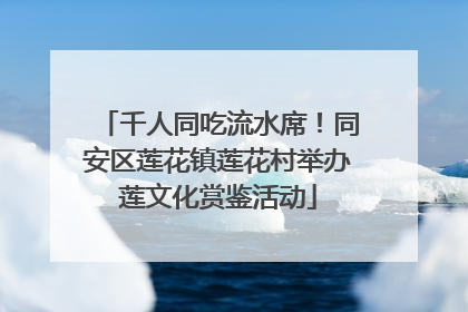 千人同吃流水席！同安区莲花镇莲花村举办莲文化赏鉴活动