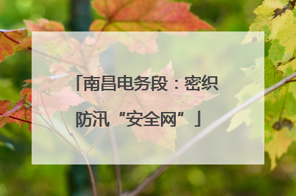 南昌电务段：密织防汛“安全网”