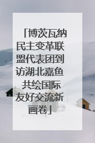 博茨瓦纳民主变革联盟代表团到访湖北嘉鱼 共绘国际友好交流新画卷