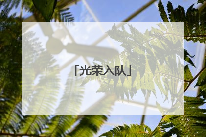 光荣入队