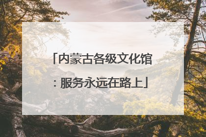 内蒙古各级文化馆：服务永远在路上