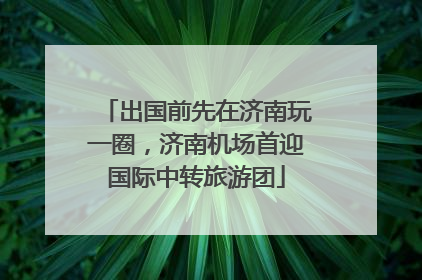 出国前先在济南玩一圈，济南机场首迎国际中转旅游团