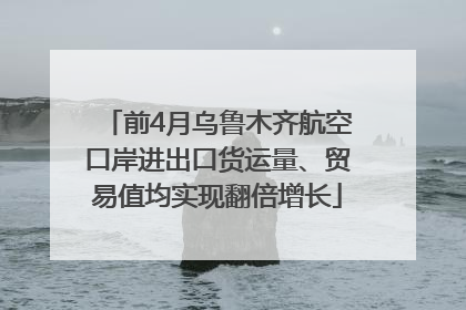 前4月乌鲁木齐航空口岸进出口货运量、贸易值均实现翻倍增长