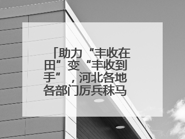助力“丰收在田”变“丰收到手”，河北各地各部门厉兵秣马迎战“三夏”