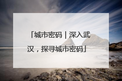 城市密码｜深入武汉，探寻城市密码