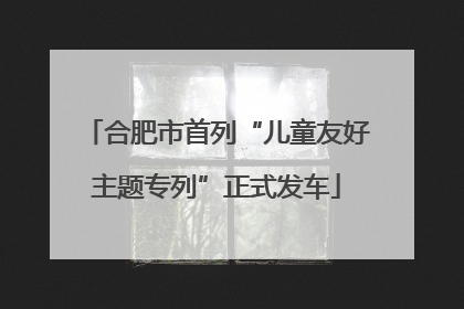 合肥市首列“儿童友好主题专列”正式发车