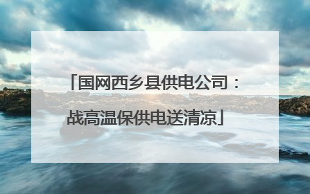 国网西乡县供电公司：战高温保供电送清凉