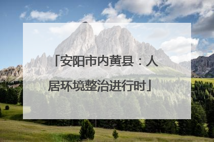 安阳市内黄县：人居环境整治进行时