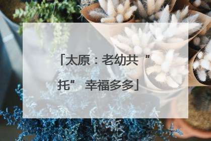 太原：老幼共“托” 幸福多多