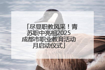 尽显职教风采！青苏职中亮相2025成都市职业教育活动月启动仪式