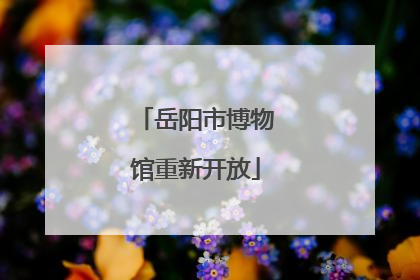 岳阳市博物馆重新开放