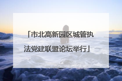市北高新园区城管执法党建联盟论坛举行