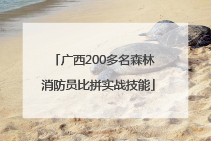 广西200多名森林消防员比拼实战技能