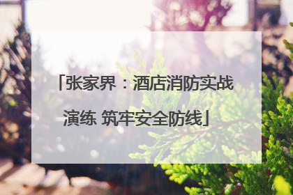 张家界：酒店消防实战演练 筑牢安全防线