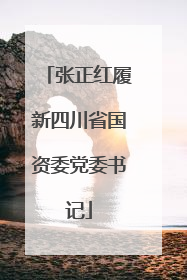 张正红履新四川省国资委党委书记