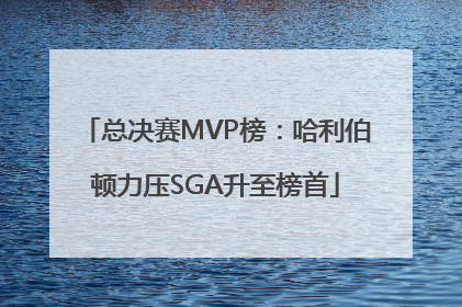 总决赛MVP榜：哈利伯顿力压SGA升至榜首