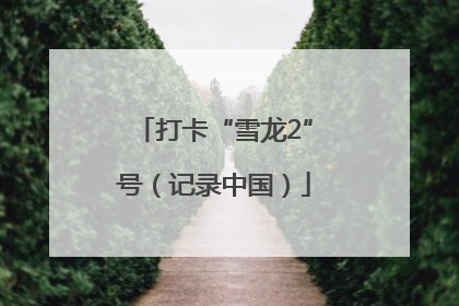 打卡“雪龙2”号（记录中国）