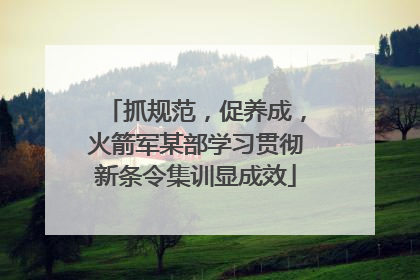 抓规范，促养成，火箭军某部学习贯彻新条令集训显成效