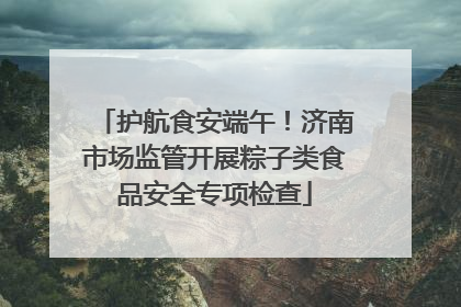 护航食安端午！济南市场监管开展粽子类食品安全专项检查