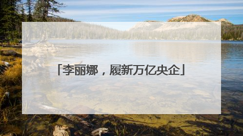 李丽娜，履新万亿央企