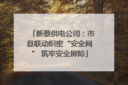 新蔡供电公司：市县联动织密“安全网” 筑牢安全屏障