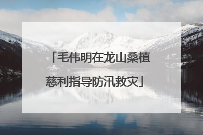 毛伟明在龙山桑植慈利指导防汛救灾