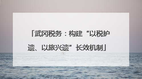 武冈税务：构建“以税护遗、以旅兴遗”长效机制