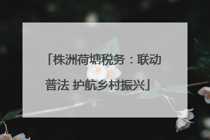 株洲荷塘税务：联动普法 护航乡村振兴