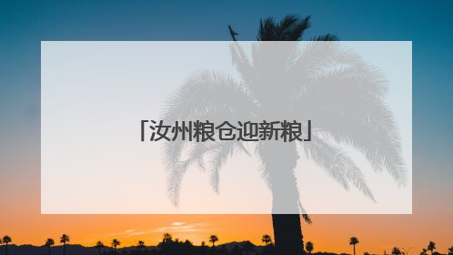汝州粮仓迎新粮